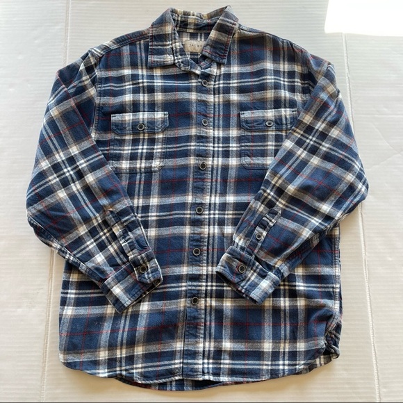 Jacks Button Up Flannel Shirt Size M - Picture 5 of 14